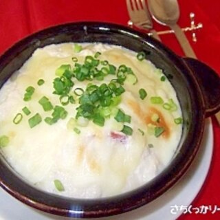 豆腐トマト豆腐グラタン